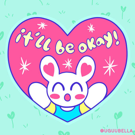 It'll be okay! (Animated gif/digital art)