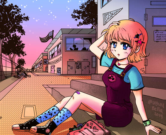 Cherry waiting for you after school